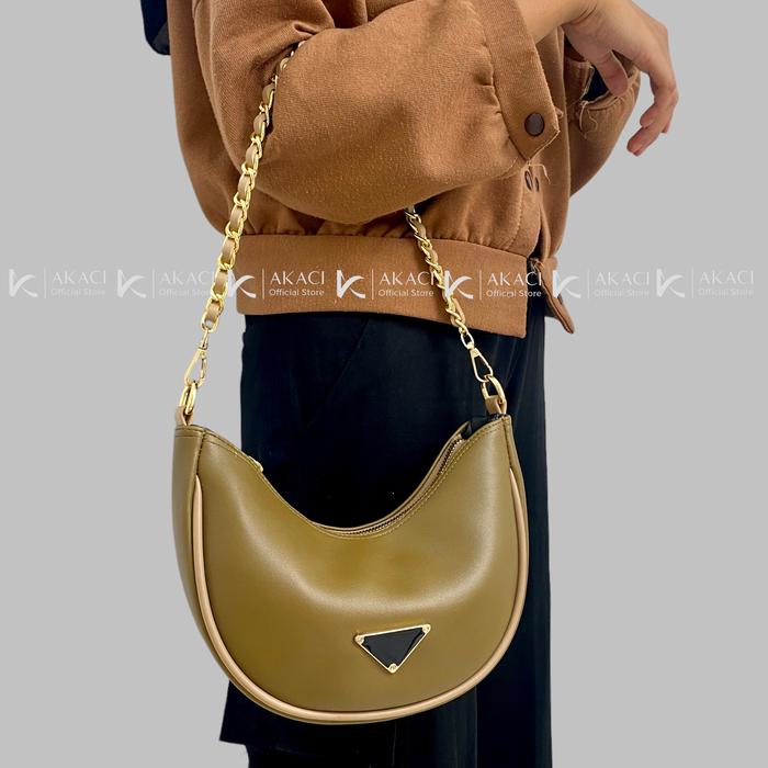 Akaci store | VANIA Tas selempang dan bahu 09-8272 Bahan MS Halus 1 Ruang Tas wanita kekinian polos