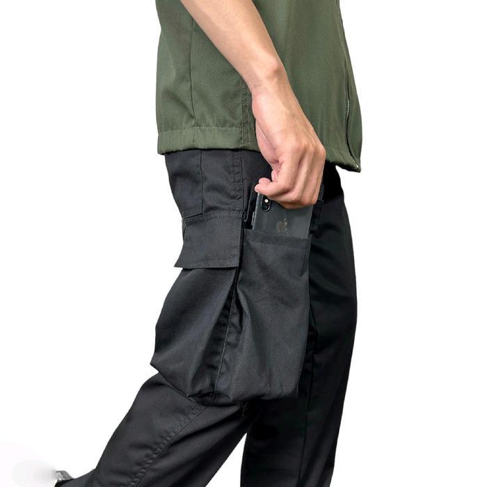 Flame Everyday Zipper Cargo Black