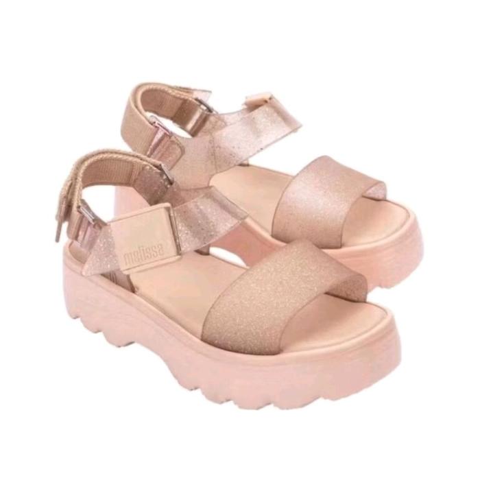 Melissa Mel Kick Off Melissa Wedges Sepatu Sandal Wanita Elegan Nyaman Versatile untuk Berbagai Acar