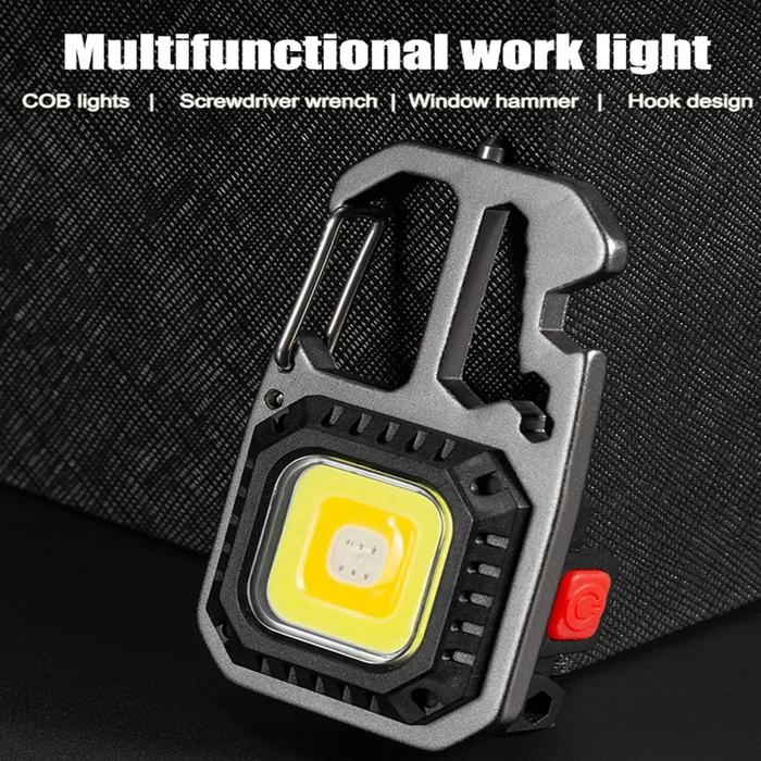 Kaluku Mall | Senter COB Magnetik | Flashlight Keychain | Lampu Outdoor
