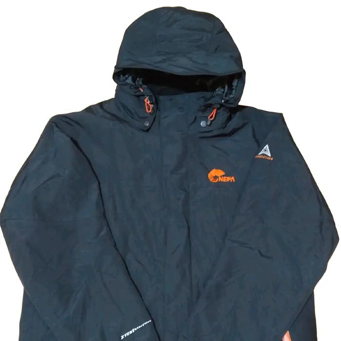 NEPA Hitam jaket gorpcore Waterproof outdoor  Pria