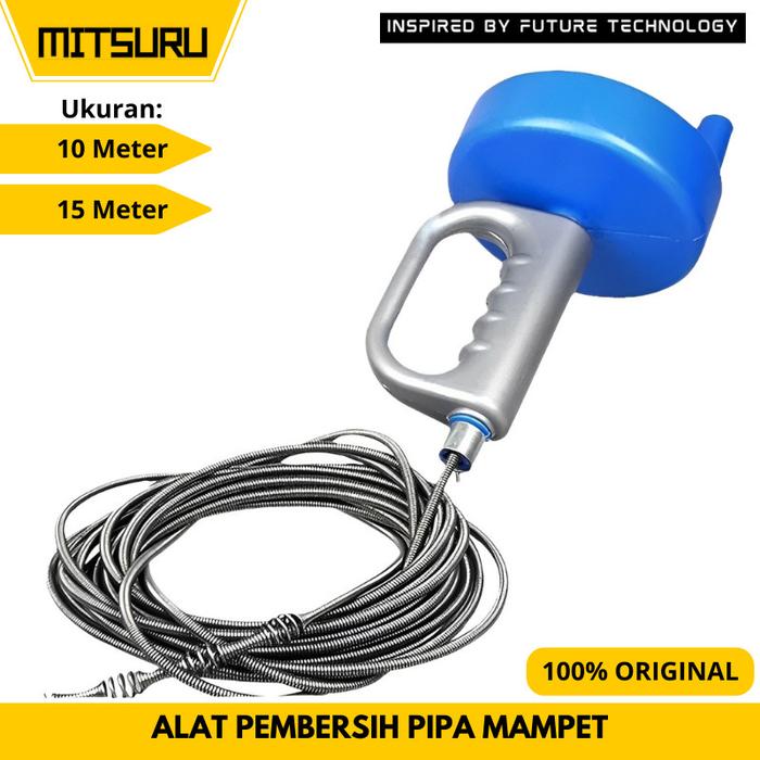 MITSURU Pipe Cleaner 10M 15M Alat Pembersih Saluran Pipa Anti Mampet 10 - 15 Meter