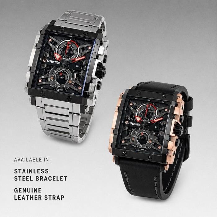 Jam Pria Expedition E6757 Kulit - Rantai Garansi