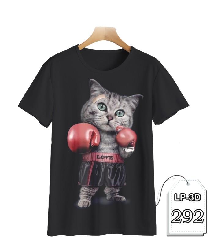 Kaos Anak Kucing Lucu 3D Baju Kucing Lucu Anak #LP3D-292