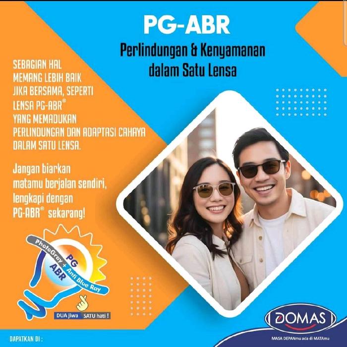 LENSA BLUCROMIC PG ABR SUN BEACH DOMAS GARANSI RESMI