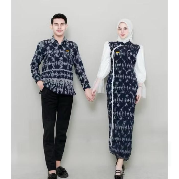 Set Couple  tenun -Set couple tenun - Baju couple tenun