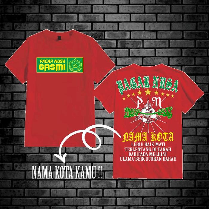 BISA REQUEST NAMA KOTA KAOS GASMI || HOODIE GASMI PAGAR NUSA