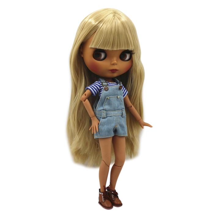 ICY DBS Blyth Doll Joint body Nude Doll straight blond hair