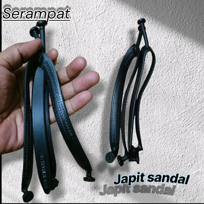TALI JAPIT / SRAMPAT sandal COWOK  MOTOF FILLPER FIPPER .  tali karet LENTUR  DAN HALUS (L - kanan .