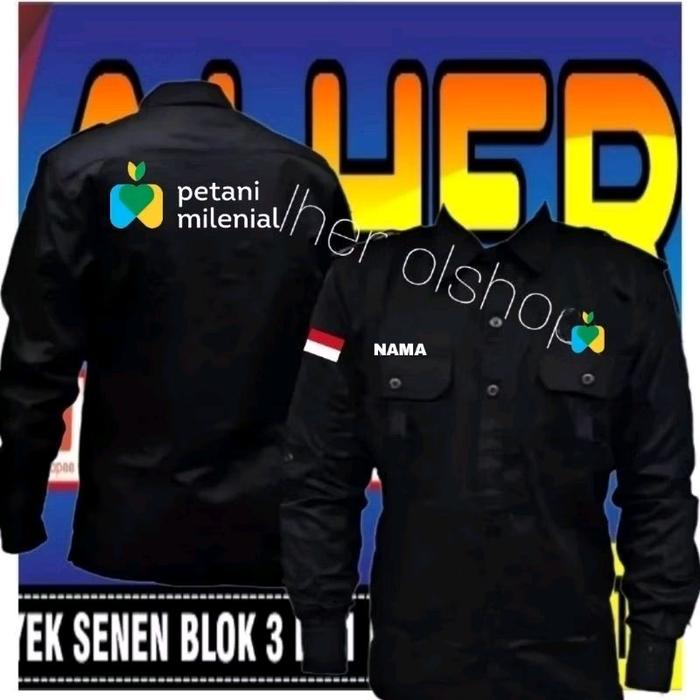 kemeja petani milenial baju petani milenial seragam petani milenial Pdh petani milenial Pdl petani m