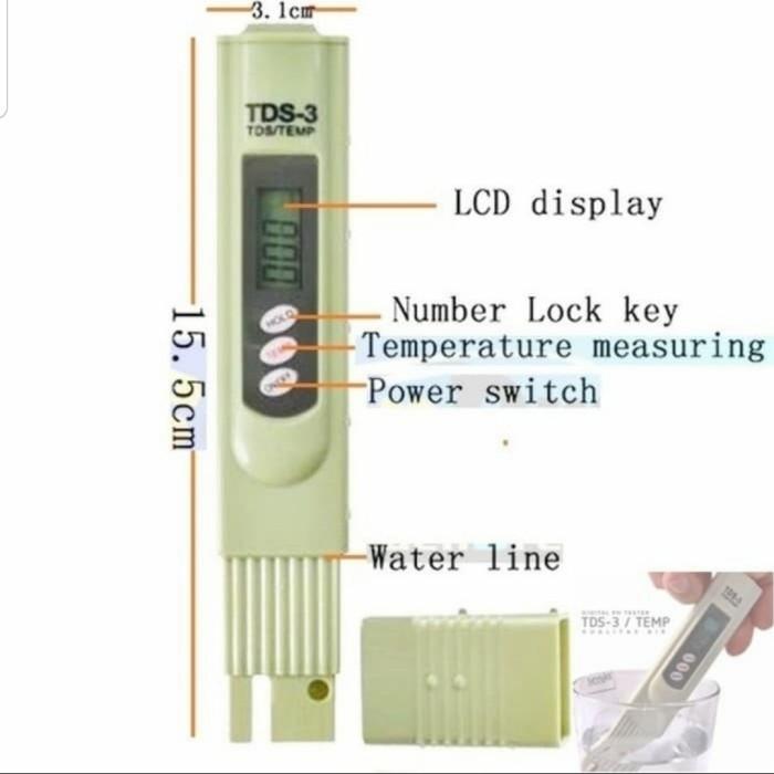 TDS Meter Digital TDS-3 Alat Pengukur Kadar Air