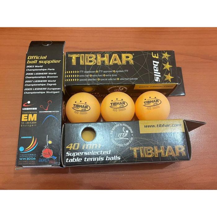 Bola pingpong tenis meja TIBHAR 3 Bintang isi 3pcs