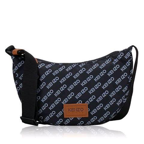 kenzo monogram sport nylon shoulder bag black/green/red