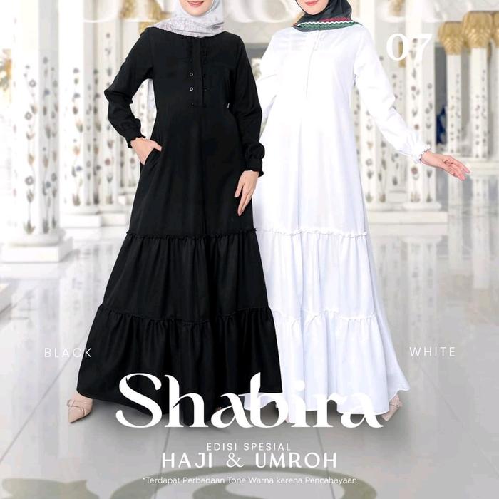 SEPLY SHABIRA 07//SEPLY GAMIS HITAM & PUTIH