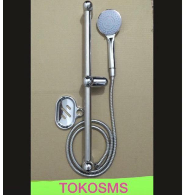 shower tiang hand sower komplit rail shower shower bar mandi