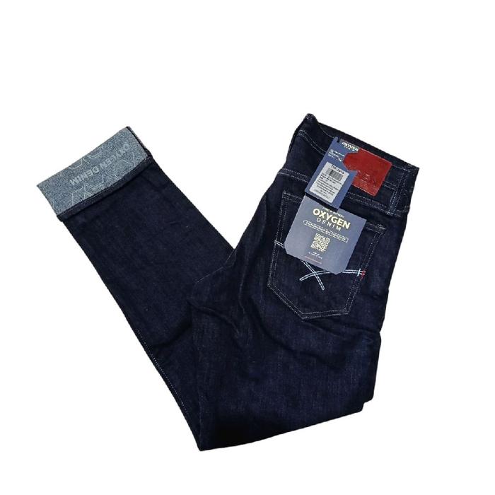 Celana Jeans Premium Oxygen Denim Slim Fit - Invade Series SPECIAL EDITION, MODERN NAVY BLUE 706-391