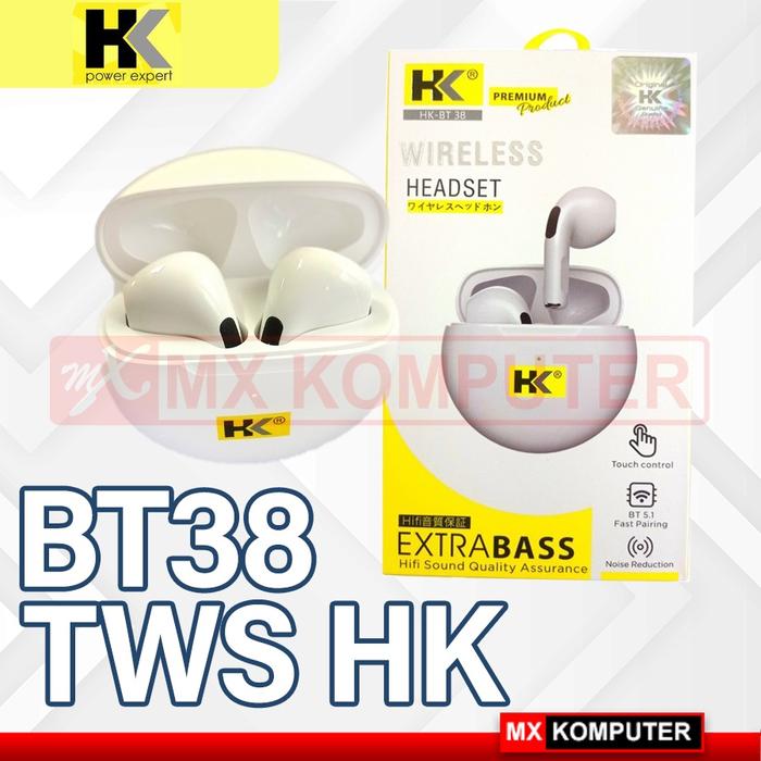 TWS HK True Wireless Earphone BT38 Earphone Bluetooth 5.1 IPX4