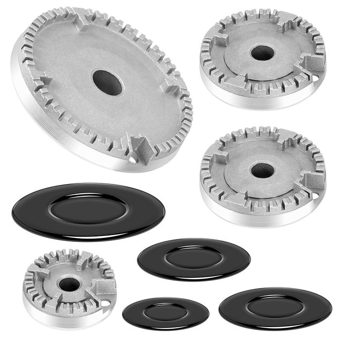 Cooker Hat Set Stove Lid Upgraded, Oven Gas Hob Burner Crown Flame Cap, Gas Burner Flame Cap Fits Mo
