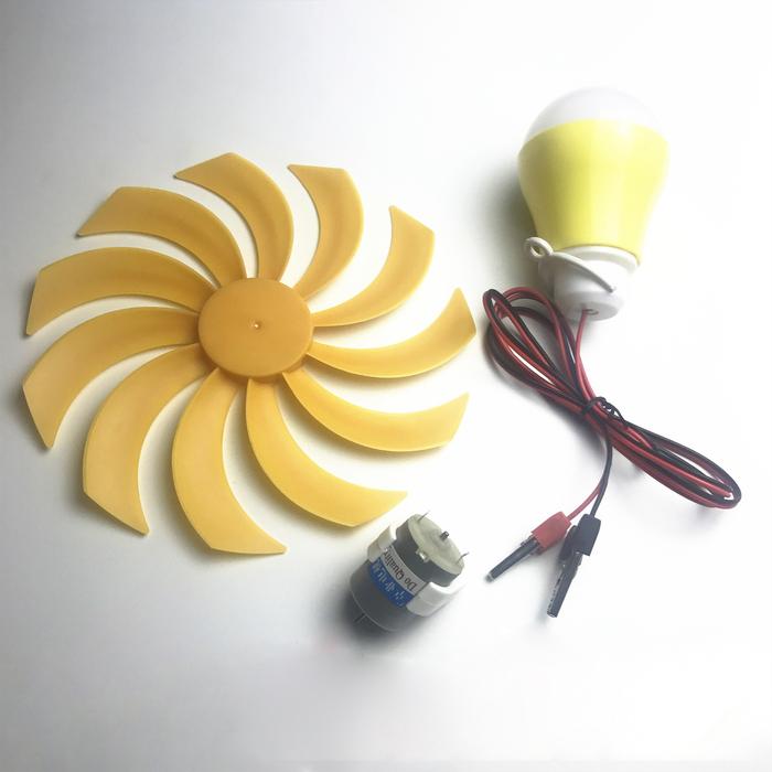 Motor Turbin Angin Mini 5.5V Led, Kincir Angin Mikro Turbin Angin,