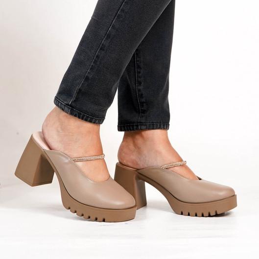 SANDAL SELOP WANITA | SANDAL SELOP KULIT WANITA | SANDAL HEELS - POLLUX BOLD WPOAY 21