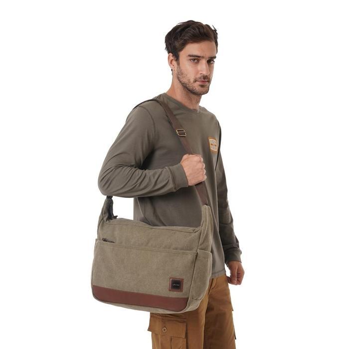 Tas Selempang Pria Eiger Btr Canvas Messenger Laptop