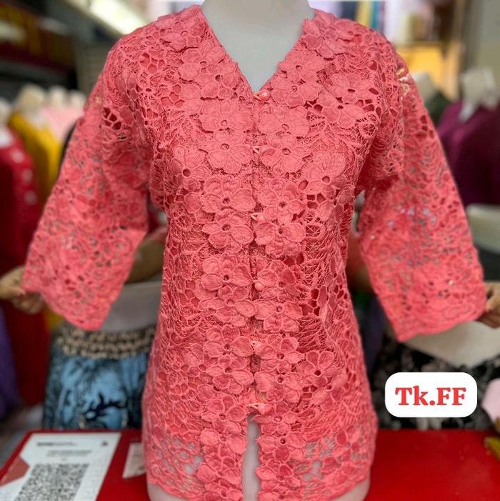 Blus Brokat Hoki Prada Premium