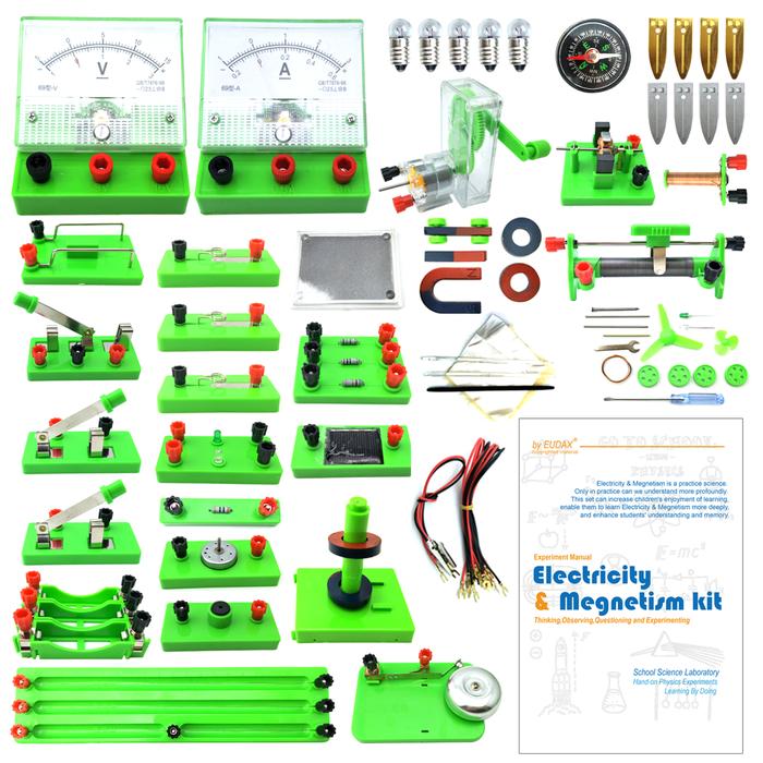 School Physics Labs Basic Electricity Discovery Circuit and Magnetism Experiment kits for Junior Sen