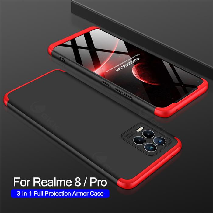 GKK Shockproof Plastic Case For OPPO Realme 7 8 Pro Anti-knock Hard