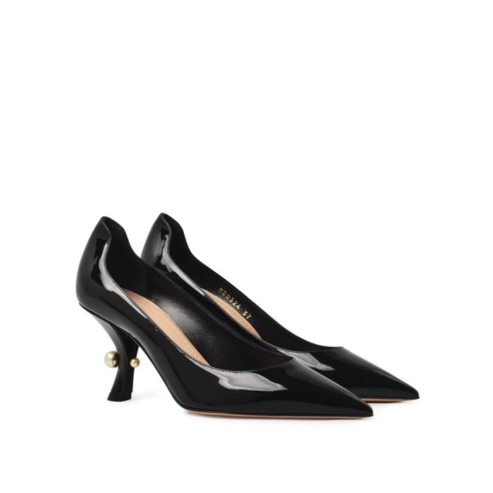 Bonsoir Dior tribales 80mm pump patent leather heels