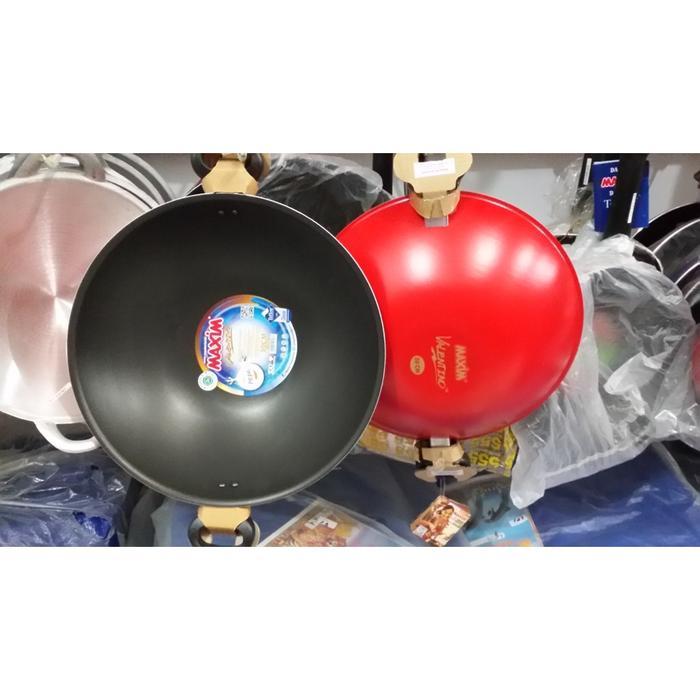 MAXIM Wok 30cm Valentino classic Teflon  two handle/wajan teflon