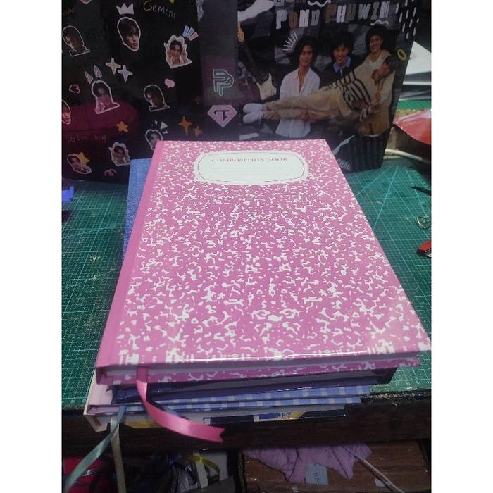 BUKU FOLIO GARIS HARD COVER | 100/200/300 LEMBAR | BISA CUSTOM COVER TANPA ANTRI