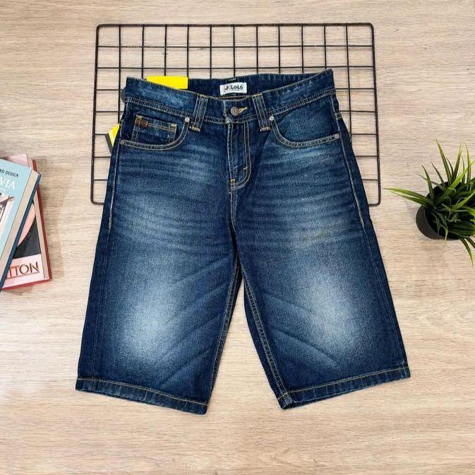 CDP231C Celana pendek jeans denim pria LOIS original murah terbaru. 3second emba cardinal