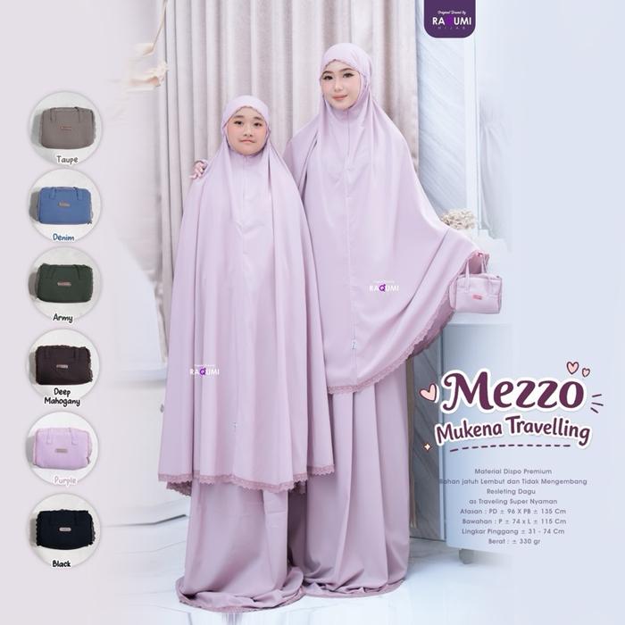 Raqumi Hijab MUKENA TRAVELING // MEZZO MUKENA TRAVELING BRAND ORI BY RAQUMI