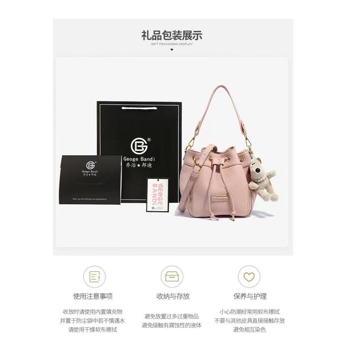 aa 2414 geoge bandi free sertifikat tas serut import ori tas fashion
