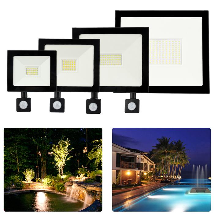 Motion Sensor LED Flood Light IP66 Waterproof 50W 30W 20W 10W