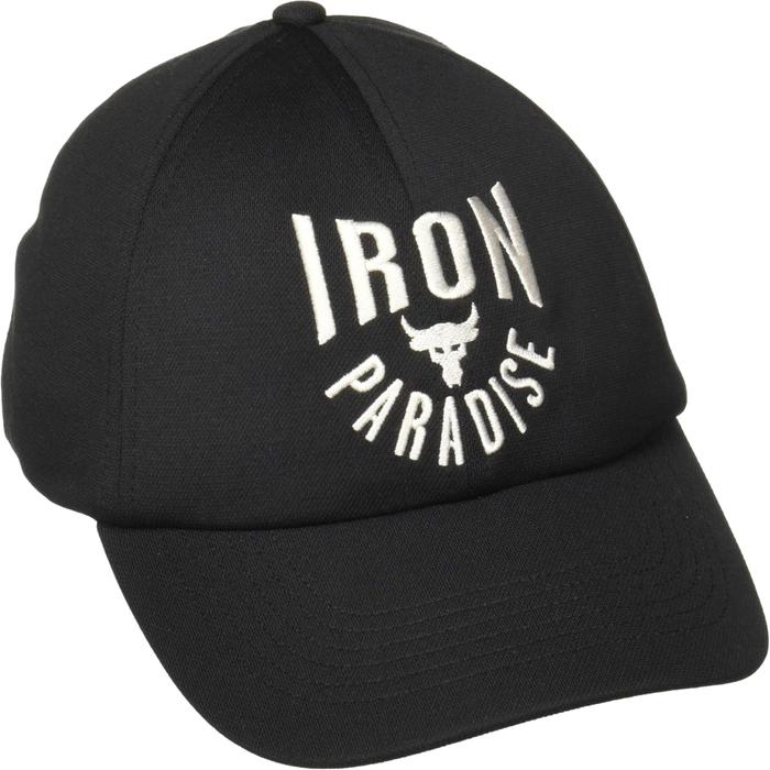 Under Armour Womens Project Rock Iron Paradise Adjustable Cap Black/White
