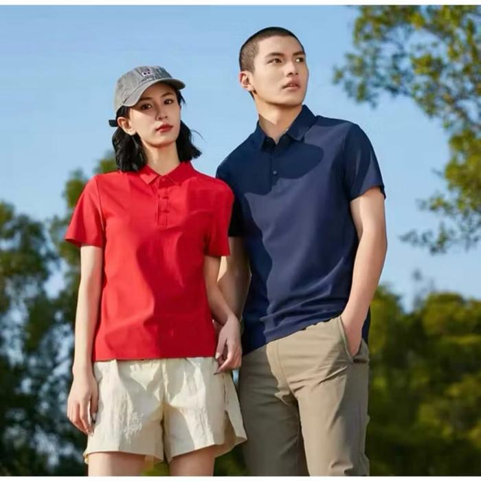 Kaos kerah polo pria dryfit polos seamles tanpa jahitan ice silk
