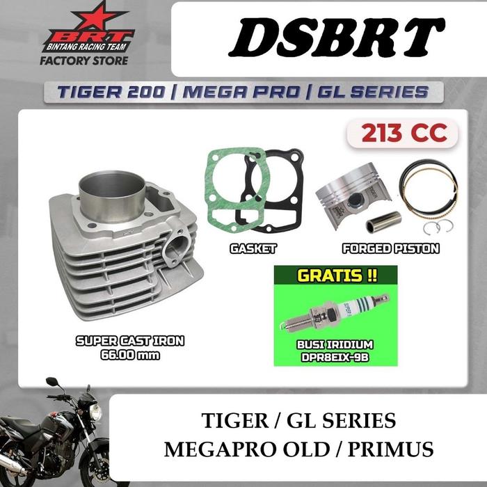 SALE BLOK CAST IRON BRT BORE UP TIGER GL MEGAPRO 66mm
