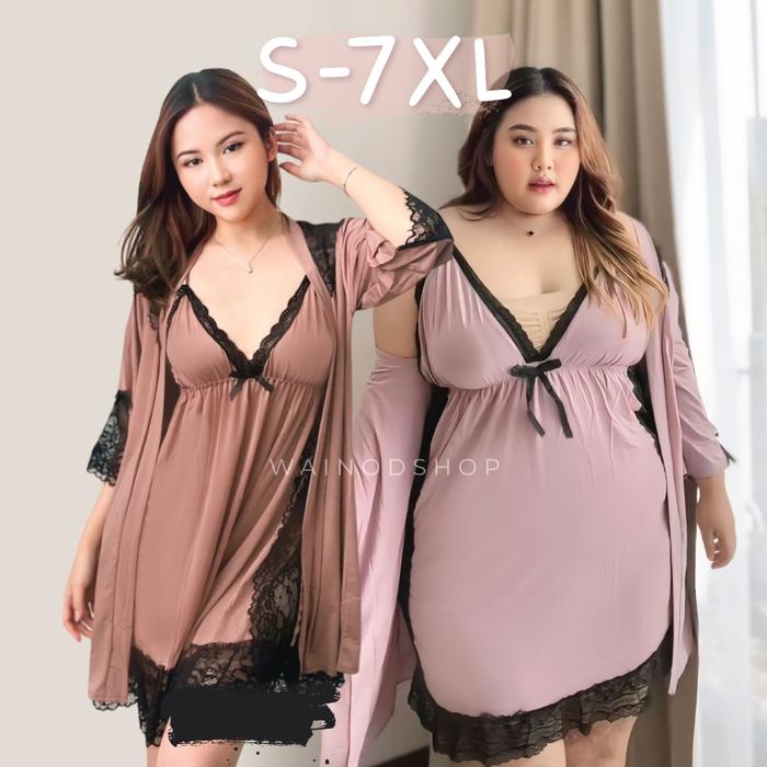 TERLARIS BENITA S-7XL kimono dan lingerie dress - WAINODSHOP