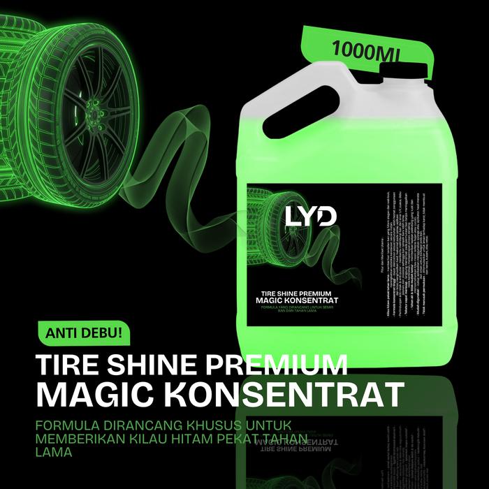 LYD Kosentrat Semir Premium Anti Debu 1Liter Untuk Ban Jok Dashboard Dan Body Doff