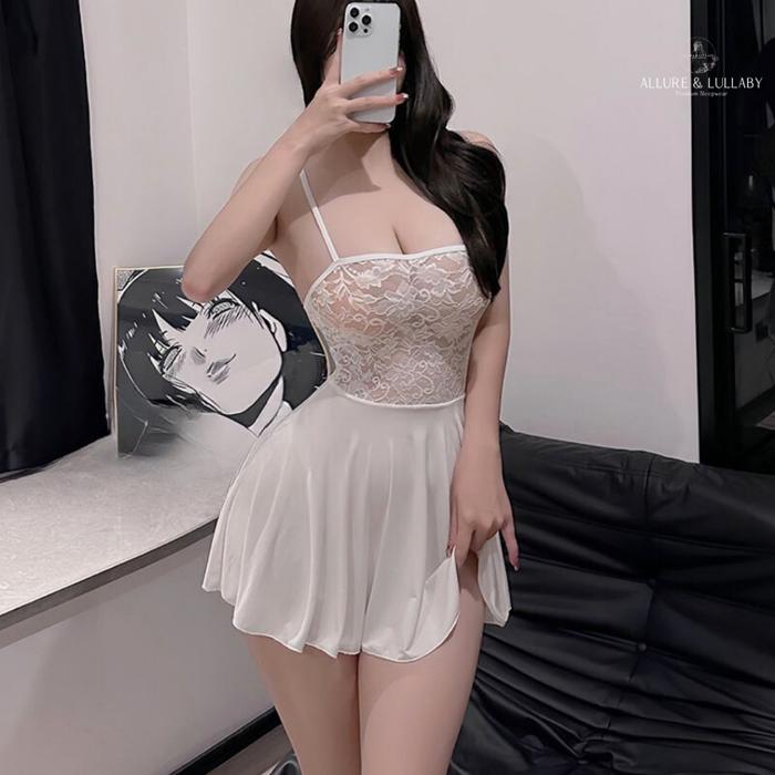 Paling dicari ALLUREANDLULLABY Gaun Tidur Sexy Hot Lingerie Dress Binal Baju Tidur Dinas Malam Loung