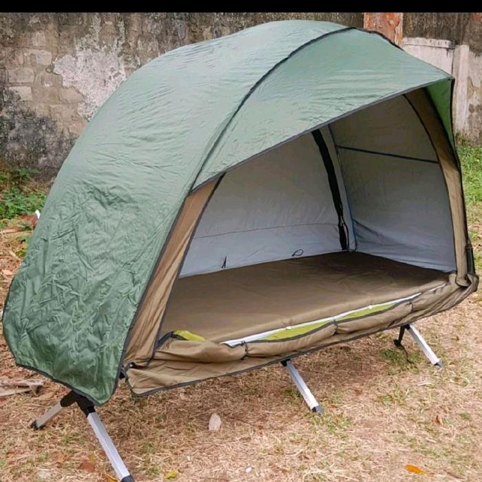 Tenda velbed FULLSET Bahan Taslan