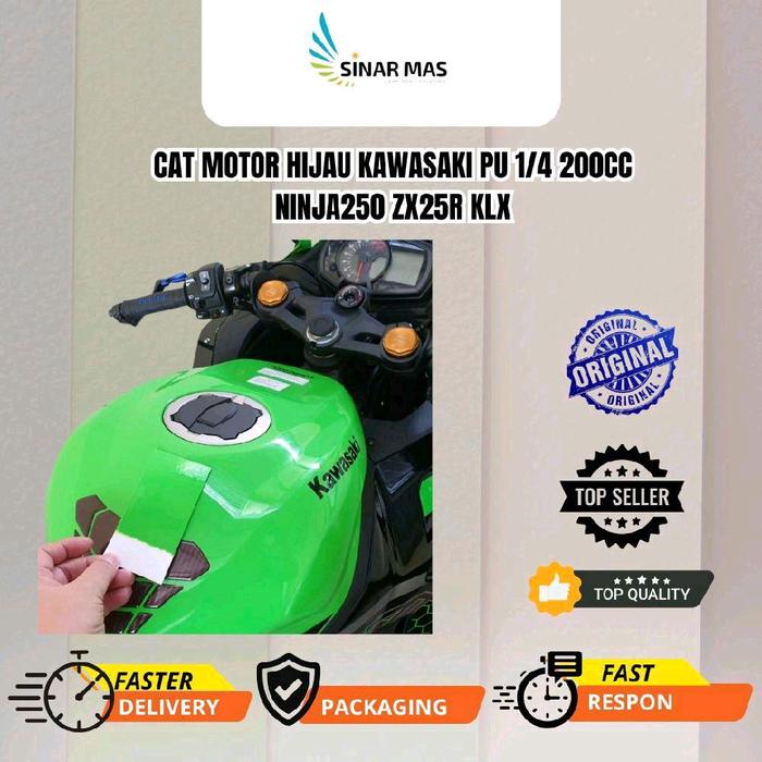 Sinar Mas CAT MOTOR HIJAU KAWASAKI PU 1/4 200cc NINJA250 ZX25R KLX Original Top Seller Kualitas Terb