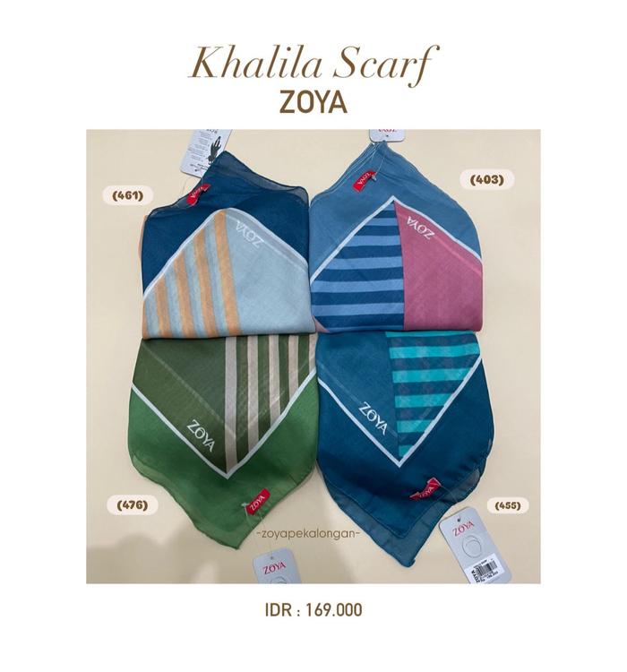 ZOYA - SALE HIJAB SEGIEMPAT MOTIF KHALILA SCARF
