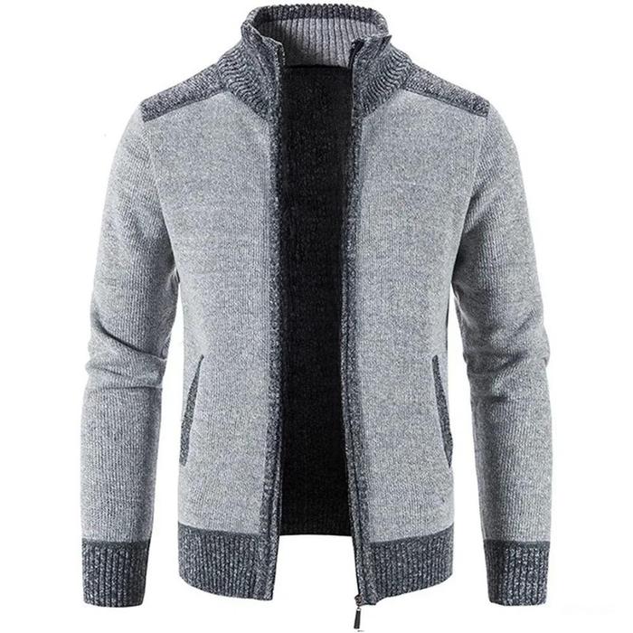 Zilong Nelson Jaket Mantel Pria Bahan Rajut Kniting Tebal Keren Pokonya