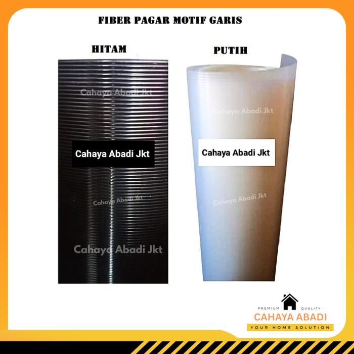 FIBER GLASS PAGAR PUTIH GARIS LEBAR 120CM (gojek/grab)