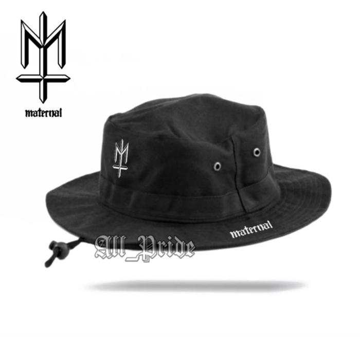 Topi Maternal Disaster Rimba / Topi Hiking Adventure Gunung Outdoor Camping Mancing Jungle Hat Logo