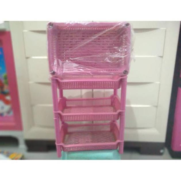 Best RAK PLASTIK 3 SUSUN RAK KOSMETIK RAK DAPUR RAK BAWANG RAK MINI