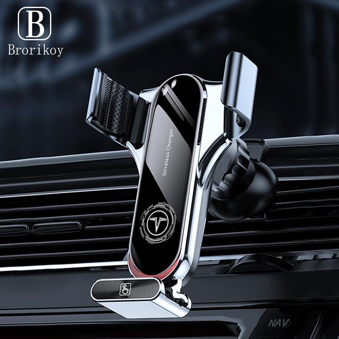 Car 15W Wireless Smartphone Sensor Charger Air Outlet Phone Holder