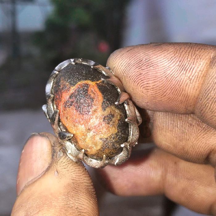 batu akik kelor merah natural